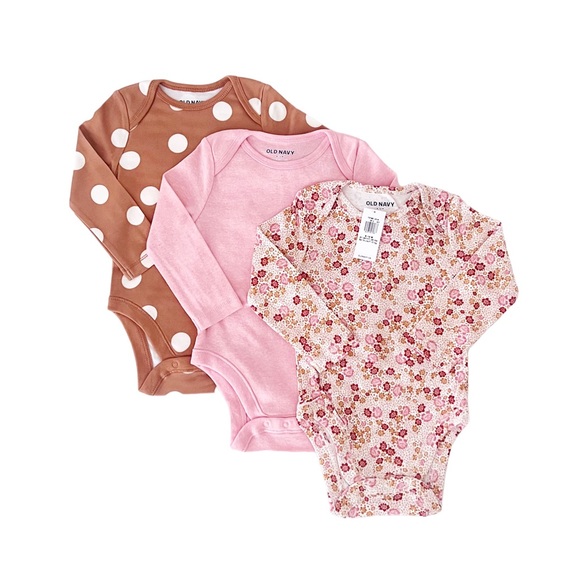 Old Navy Other - Old Navy 3-pack baby girl bodysuits